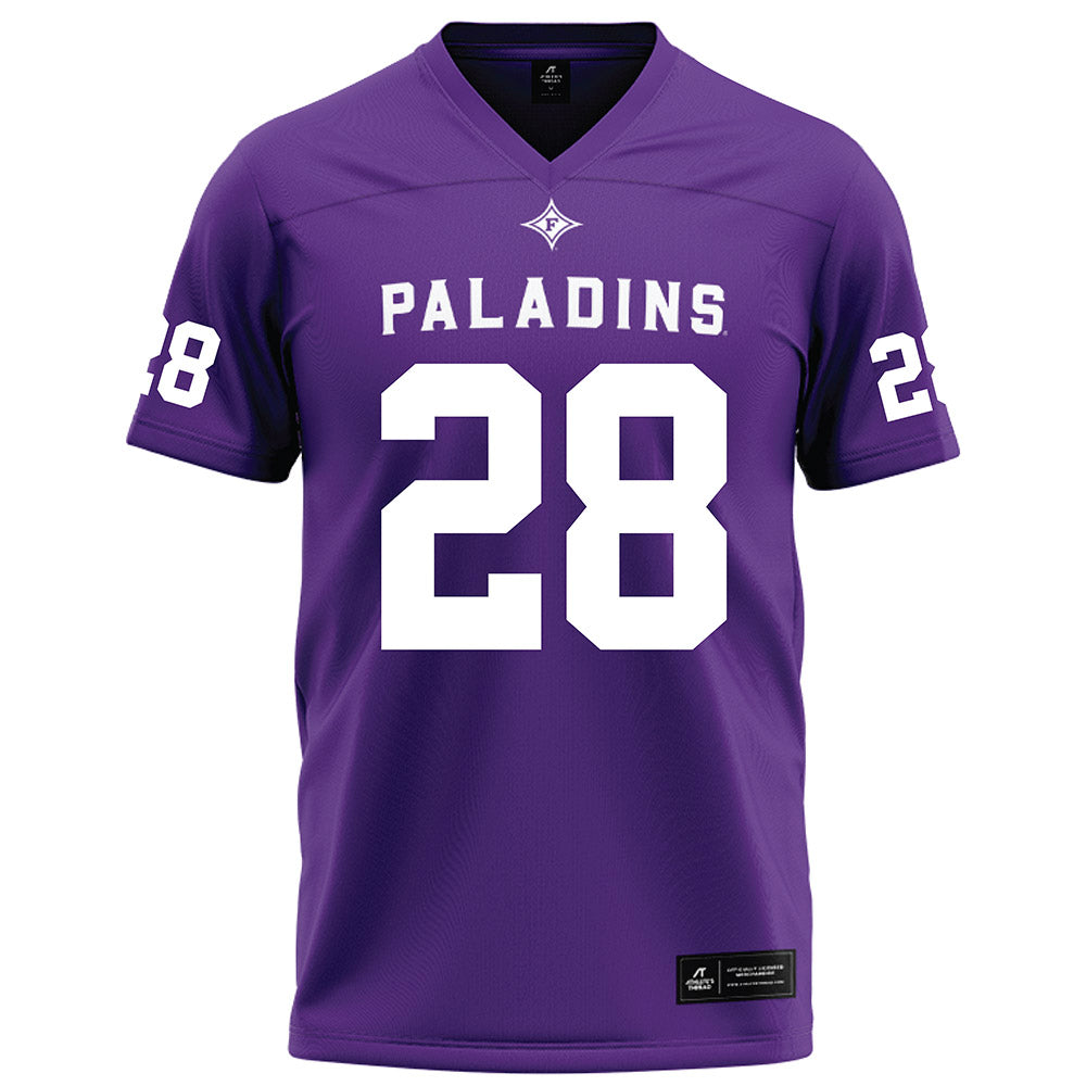 Furman - NCAA Football : Ethan Washington - Purple Football Jersey-0