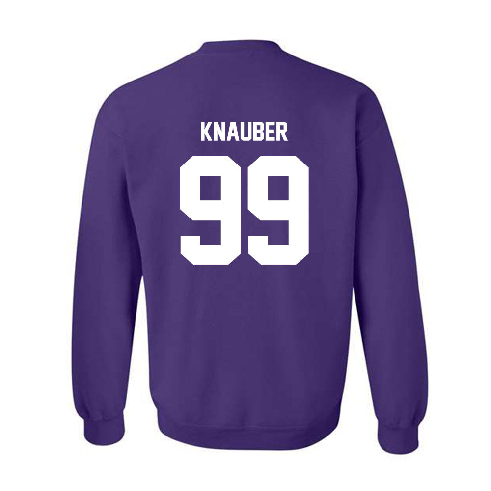 Furman - NCAA Football : Bruce Knauber - Replica Shersey Crewneck Sweatshirt-1