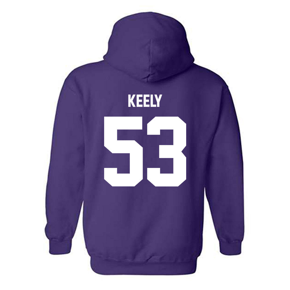 Furman - NCAA Football : Mason Keely - Replica Shersey Hooded Sweatshirt-1
