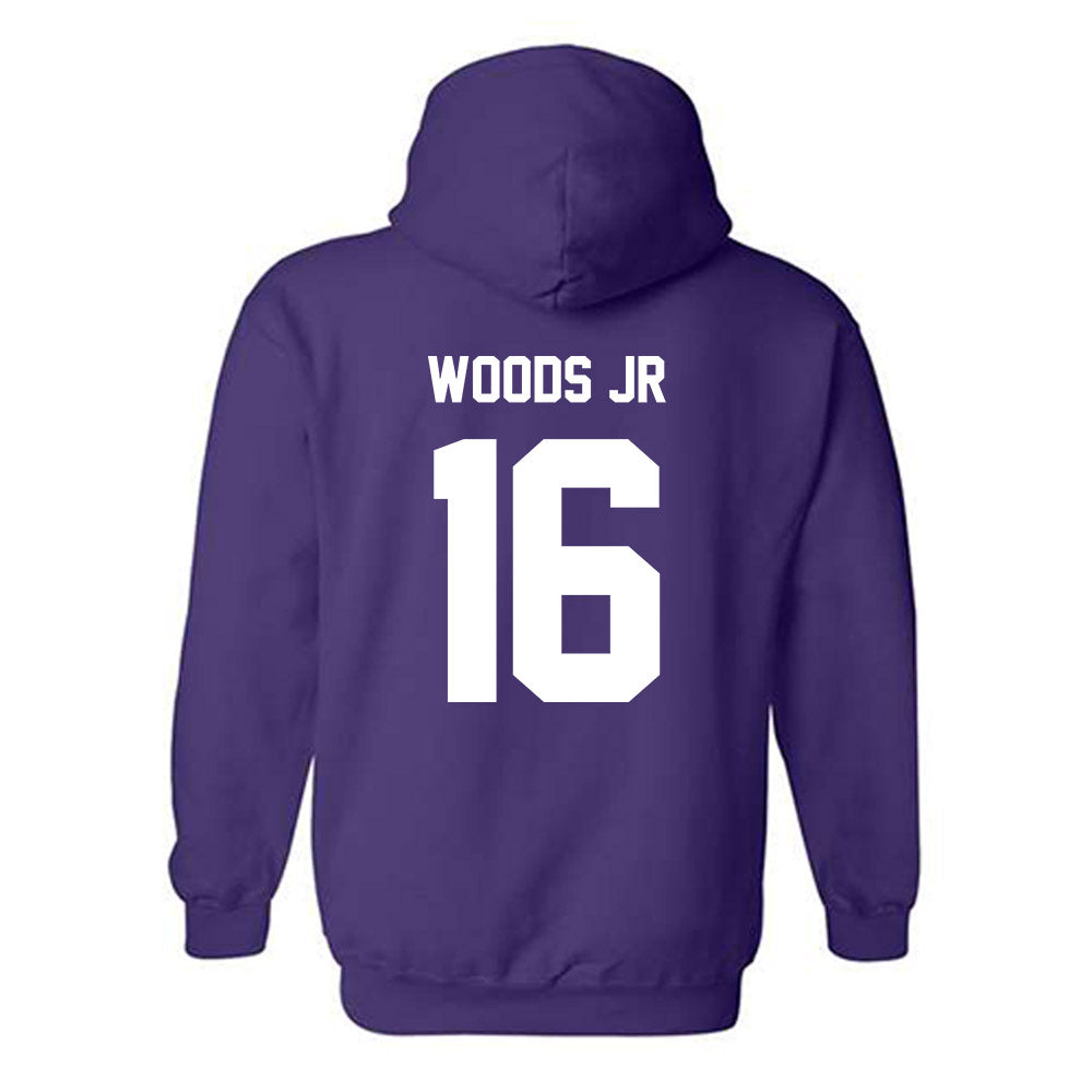 Furman - NCAA Football : Michael Woods Jr - Replica Shersey Hooded Sweatshirt-1