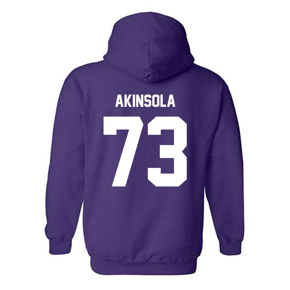 Furman - NCAA Football : Noah Akinsola - Replica Shersey Hooded Sweatshirt-1