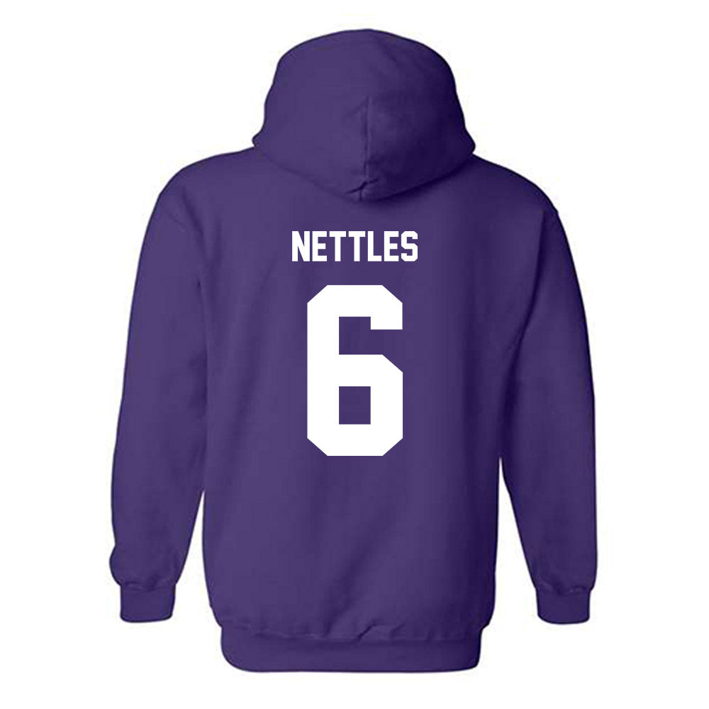 Furman - NCAA Football : CJ Nettles - Replica Shersey Hooded Sweatshirt-1