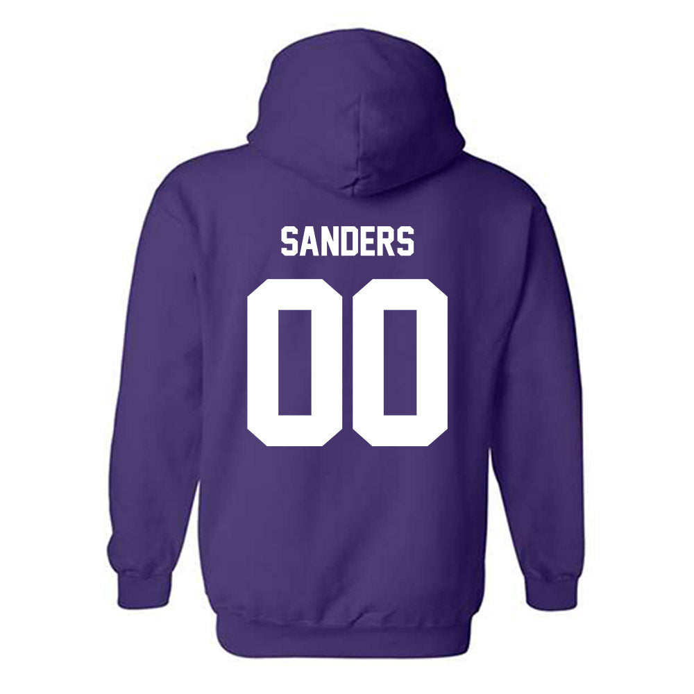 Furman - NCAA Football : Cooper Sanders - Replica Shersey Hooded Sweatshirt-1