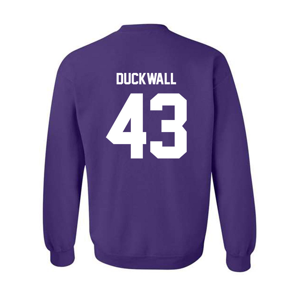 Furman - NCAA Football : Max Duckwall - Replica Shersey Crewneck Sweatshirt-1