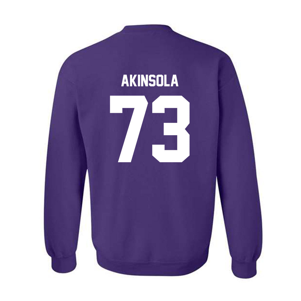 Furman - NCAA Football : Noah Akinsola - Replica Shersey Crewneck Sweatshirt-1