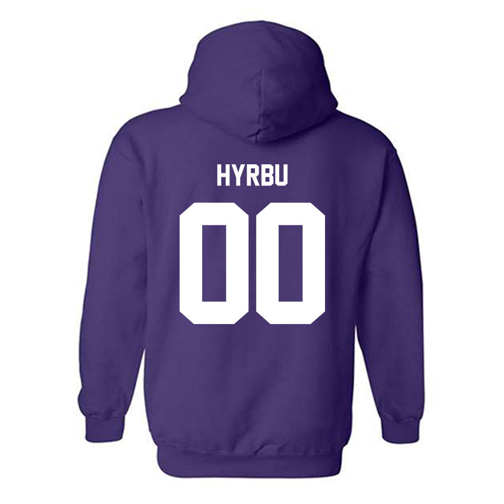 Furman - NCAA Football : Tim Hyrbu - Replica Shersey Hooded Sweatshirt-1