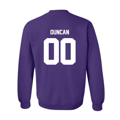 Furman - NCAA Football : Jay Duncan - Replica Shersey Crewneck Sweatshirt-1