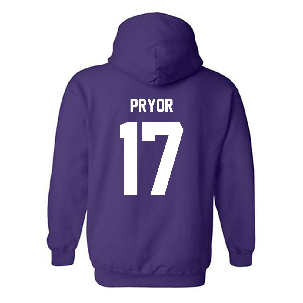 Furman - NCAA Football : Jackson Pryor - Replica Shersey Hooded Sweatshirt-1