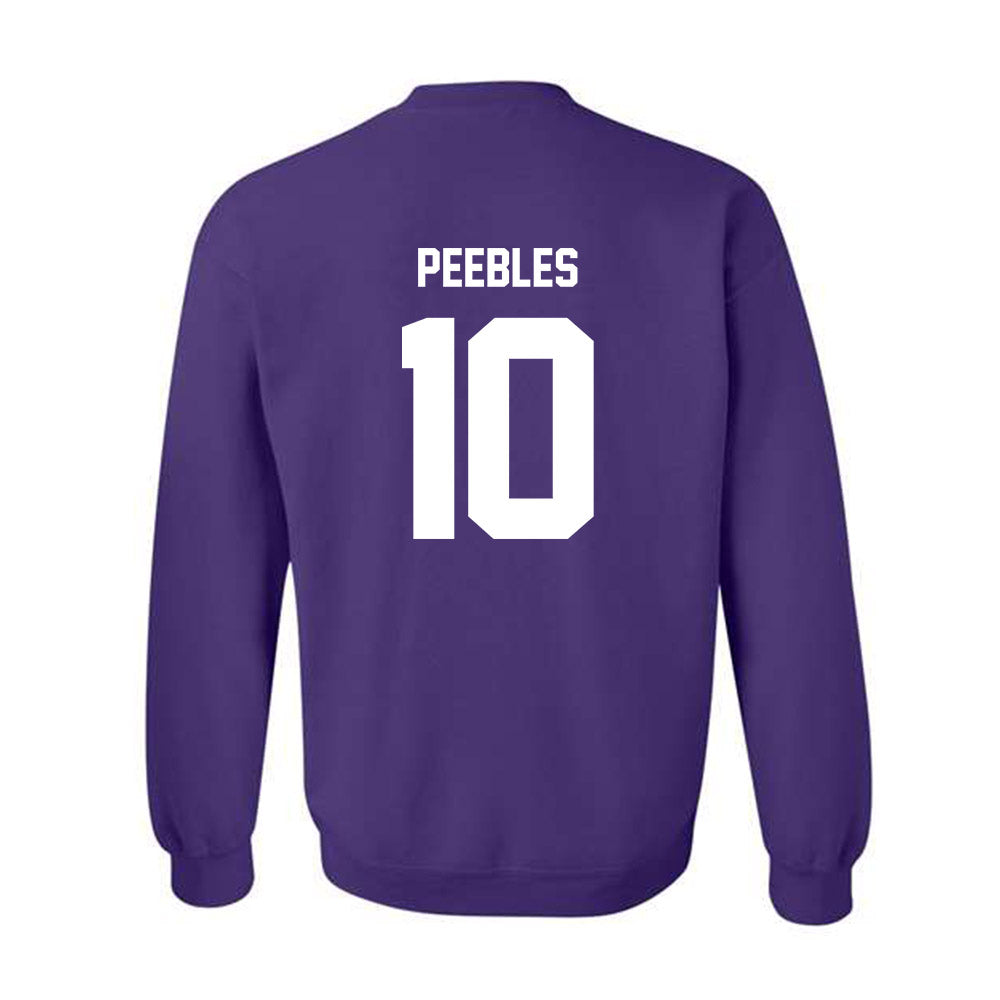 Furman - NCAA Football : Braylon Peebles - Replica Shersey Crewneck Sweatshirt-1