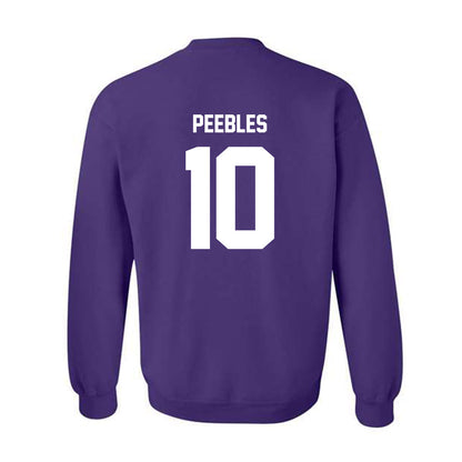 Furman - NCAA Football : Braylon Peebles - Replica Shersey Crewneck Sweatshirt-1