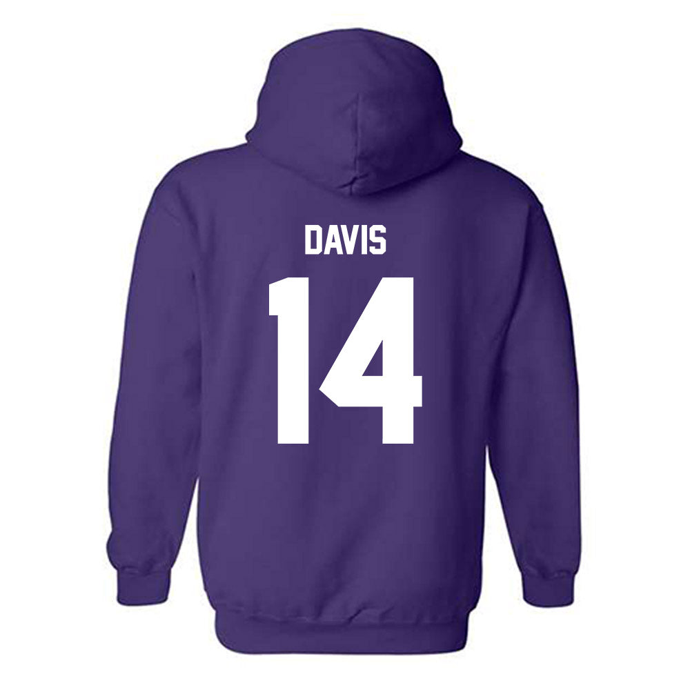 Furman - NCAA Football : Isaiah Davis - Replica Shersey Hooded Sweatshirt-1