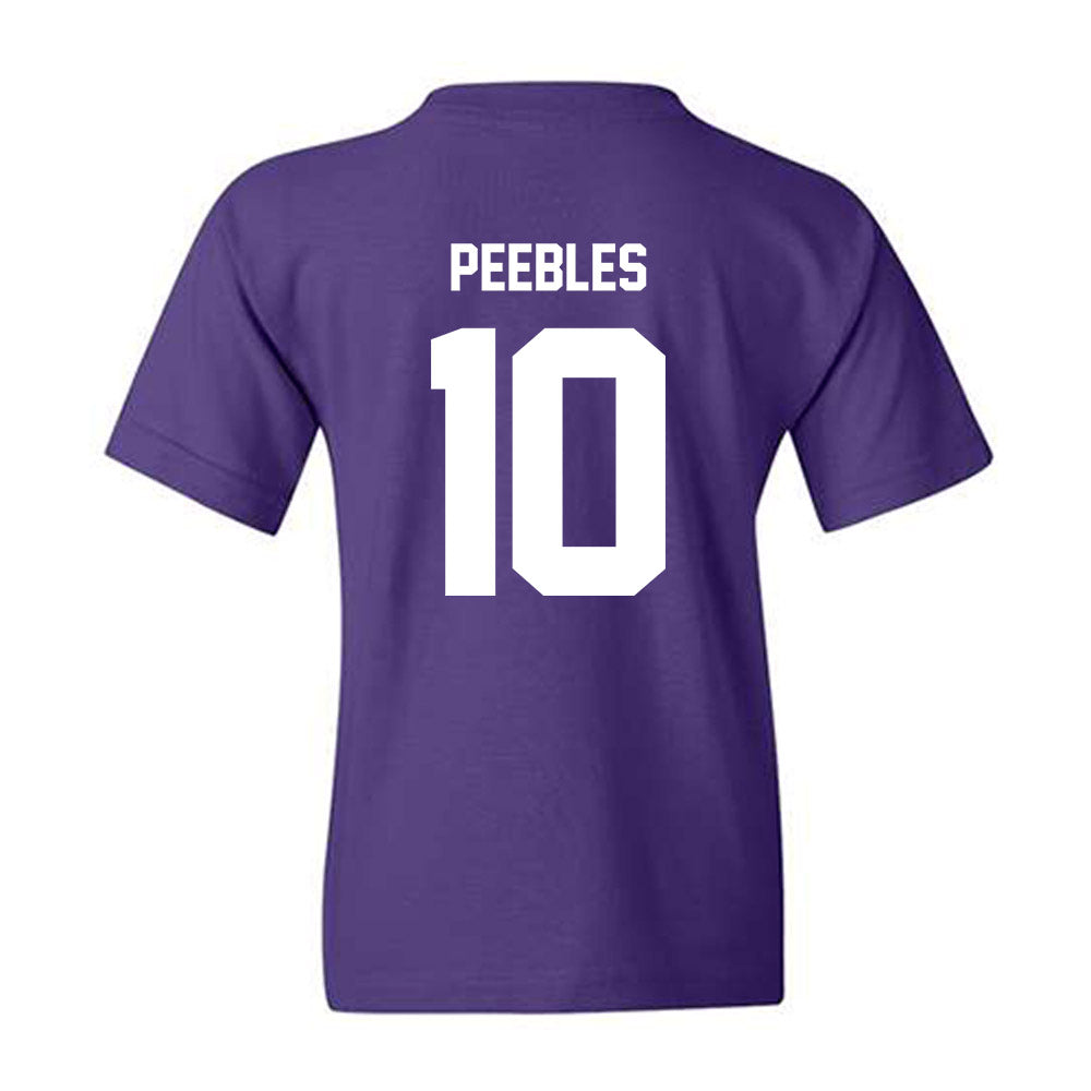 Furman - NCAA Football : Braylon Peebles - Replica Shersey Youth T-Shirt-1