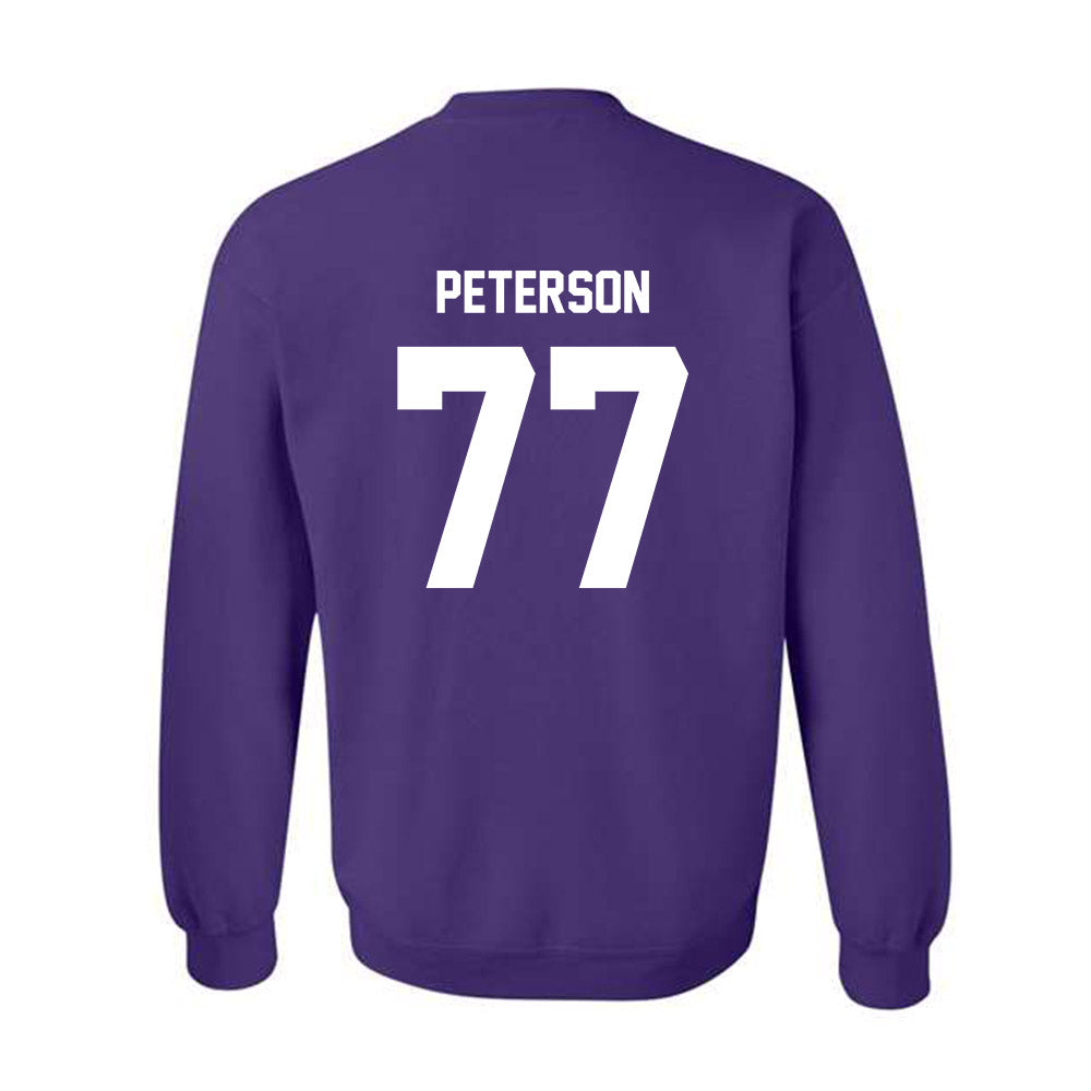 Furman - NCAA Football : Parker Peterson - Replica Shersey Crewneck Sweatshirt-1