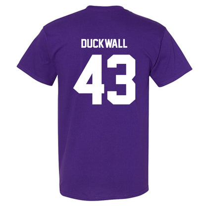 Furman - NCAA Football : Max Duckwall - Replica Shersey T-Shirt-1