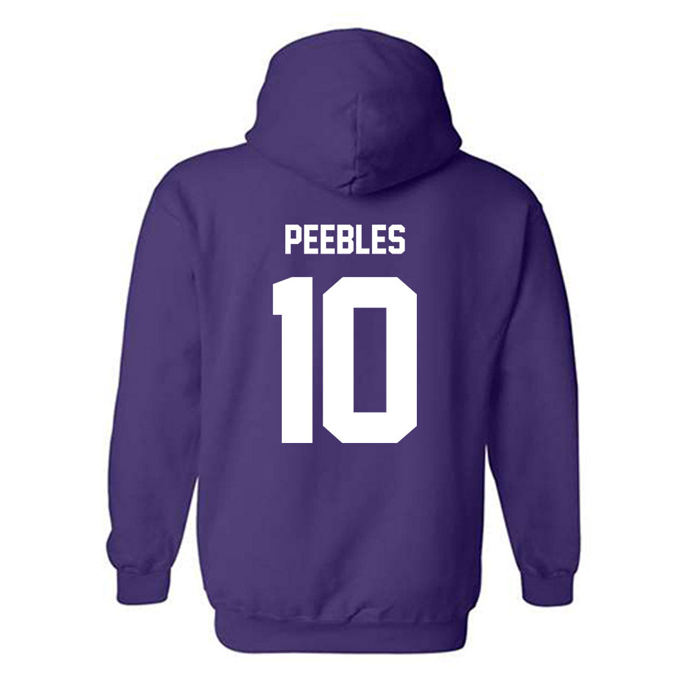 Furman - NCAA Football : Braylon Peebles - Replica Shersey Hooded Sweatshirt-1