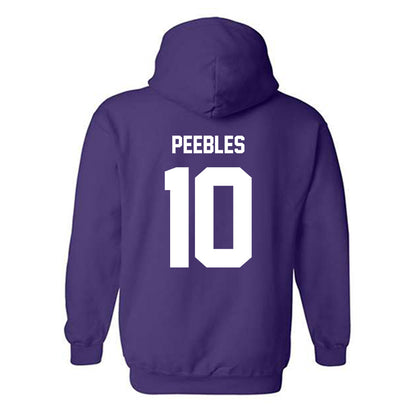 Furman - NCAA Football : Braylon Peebles - Replica Shersey Hooded Sweatshirt-1