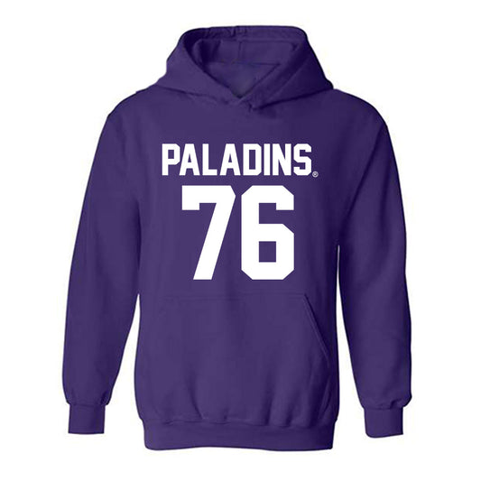 Furman - NCAA Football : Chase Gregorek - Replica Shersey Hooded Sweatshirt-0
