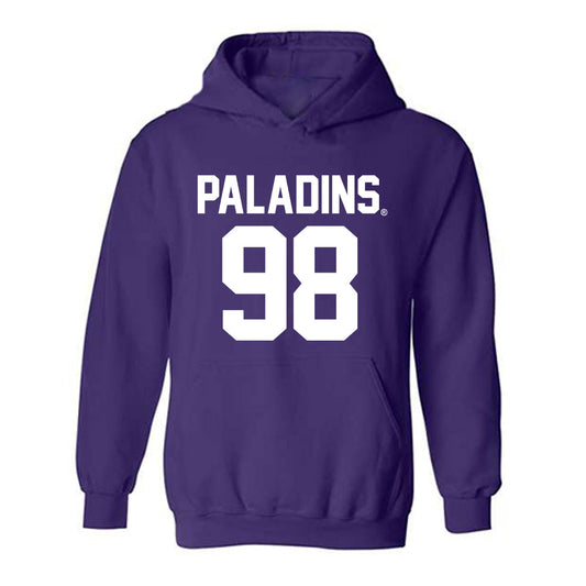 Furman - NCAA Football : Maddox Dykeman - Replica Shersey Hooded Sweatshirt-0