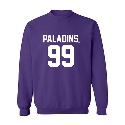 Furman - NCAA Football : Bruce Knauber - Replica Shersey Crewneck Sweatshirt-0