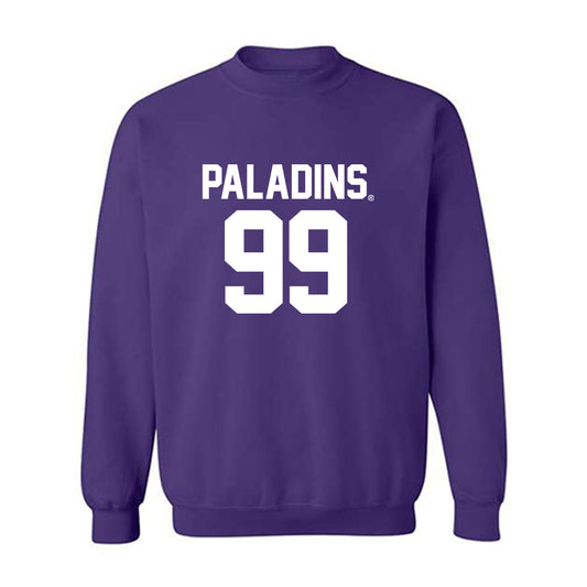 Furman - NCAA Football : Bruce Knauber - Replica Shersey Crewneck Sweatshirt-0