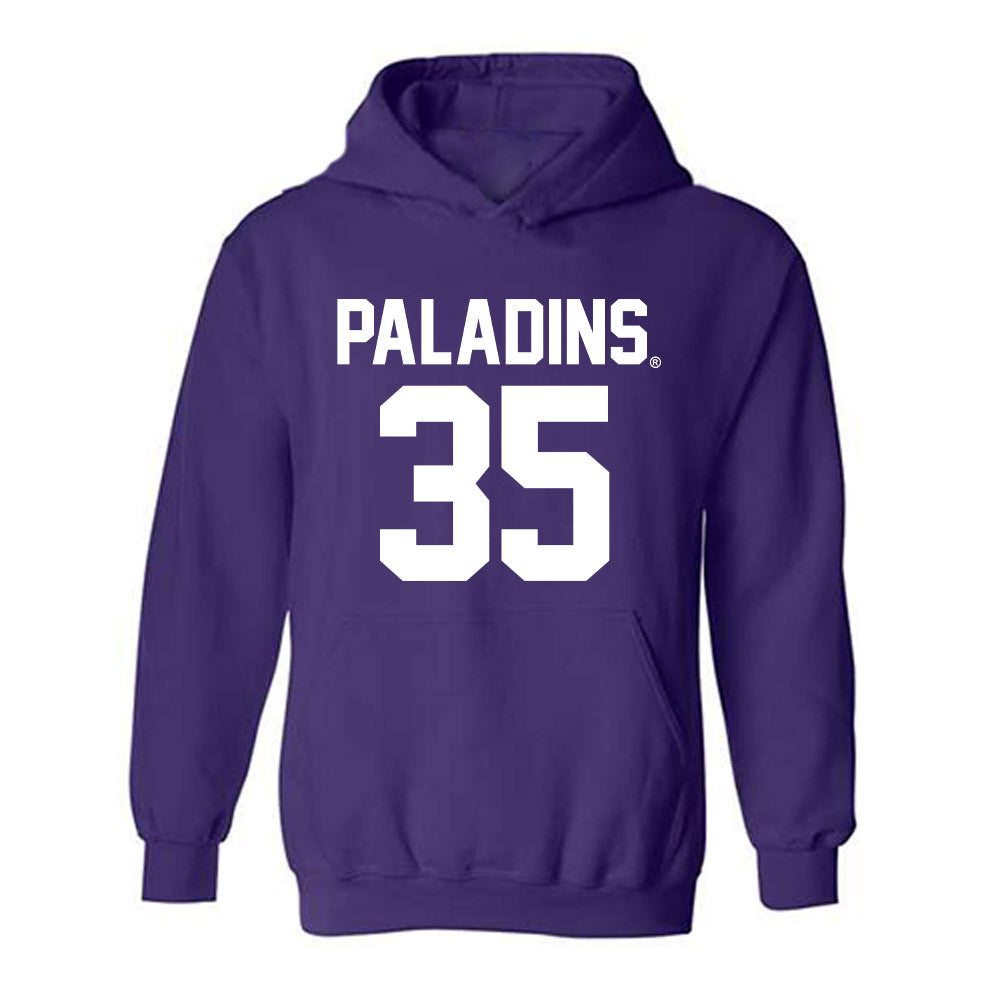 Furman - NCAA Football : Emmett Grzebin - Replica Shersey Hooded Sweatshirt-0