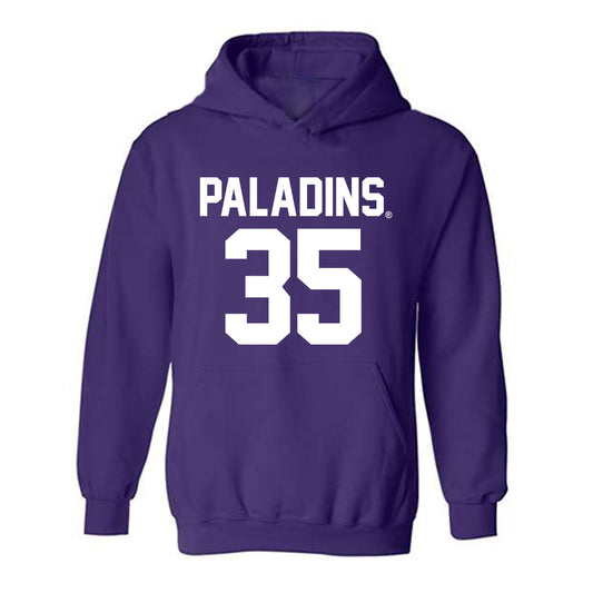 Furman - NCAA Football : Emmett Grzebin - Replica Shersey Hooded Sweatshirt-0
