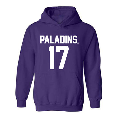 Furman - NCAA Football : Jackson Pryor - Replica Shersey Hooded Sweatshirt-0