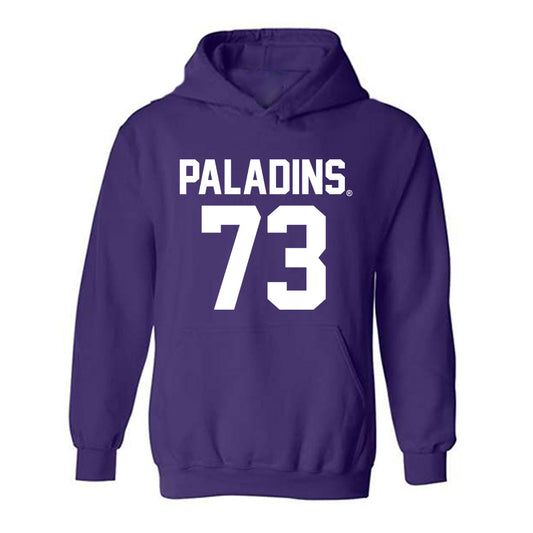 Furman - NCAA Football : Noah Akinsola - Replica Shersey Hooded Sweatshirt-0