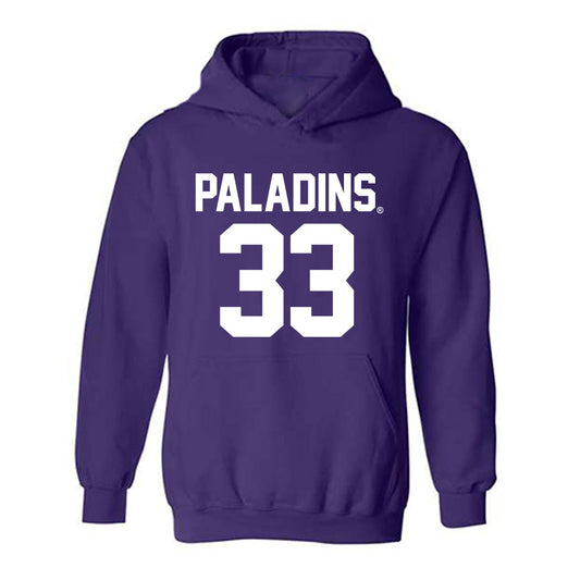 Furman - NCAA Football : Nick Simmons - Replica Shersey Hooded Sweatshirt-0
