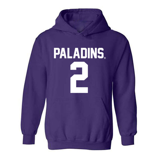 Furman - NCAA Football : Trae Williams - Replica Shersey Hooded Sweatshirt-0