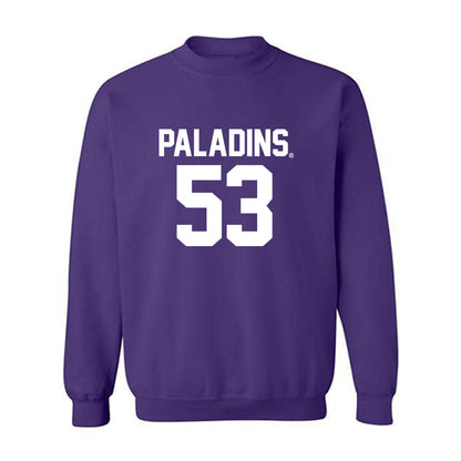 Furman - NCAA Football : Mason Keely - Replica Shersey Crewneck Sweatshirt-0