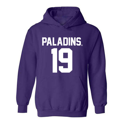 Furman - NCAA Football : Jay Duncan - Replica Shersey Hooded Sweatshirt-0