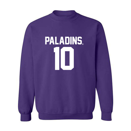 Furman - NCAA Football : Braylon Peebles - Replica Shersey Crewneck Sweatshirt-0