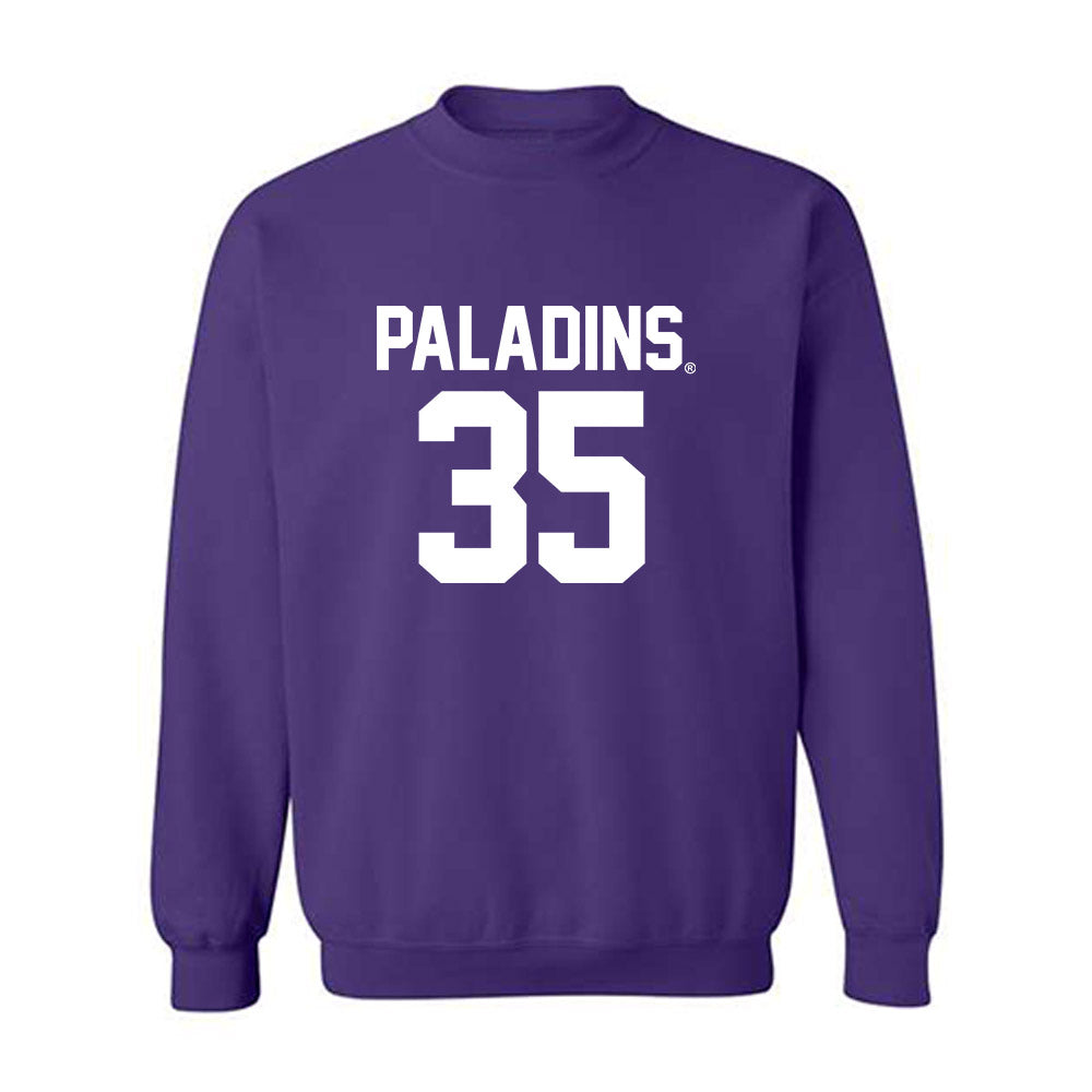 Furman - NCAA Football : Emmett Grzebin - Replica Shersey Crewneck Sweatshirt-0