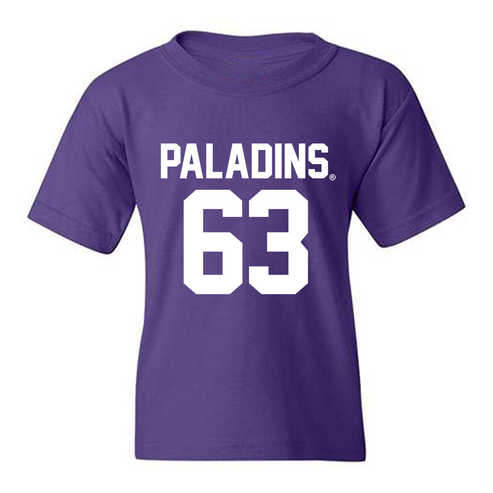 Furman - NCAA Football : Chase Polivchak - Replica Shersey Youth T-Shirt-0