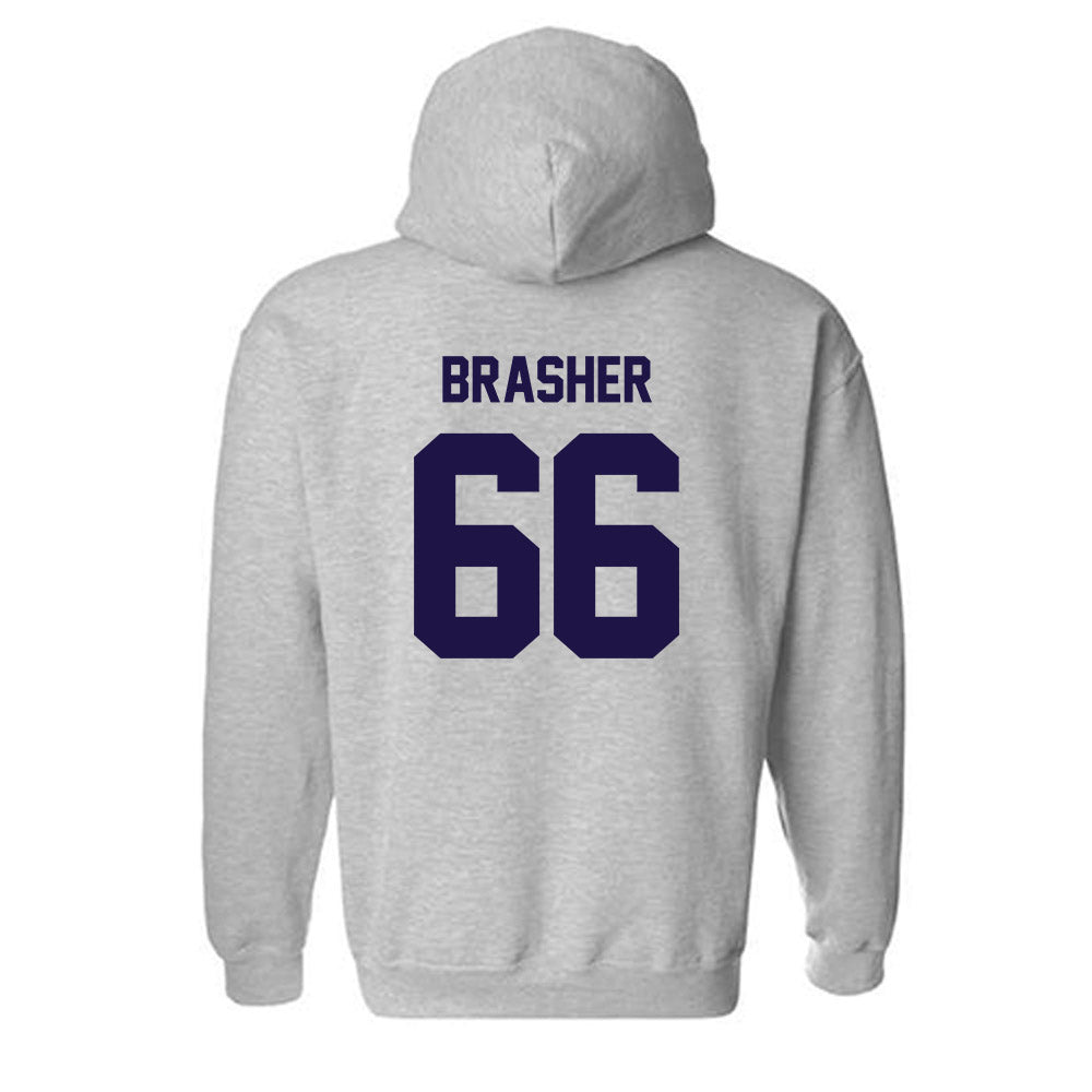 Furman - NCAA Football : Eli Brasher - Classic Shersey Hooded Sweatshirt-1
