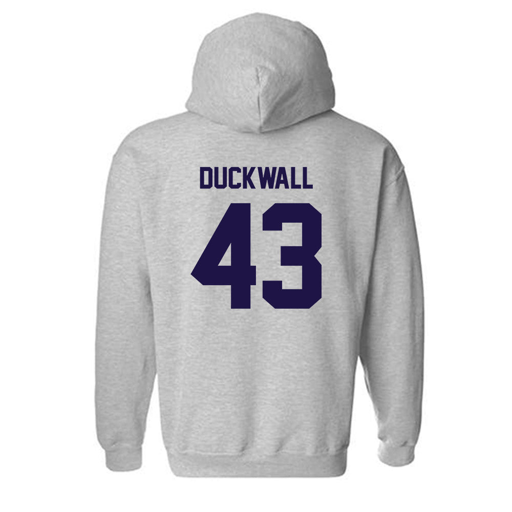 Furman - NCAA Football : Max Duckwall - Classic Shersey Hooded Sweatshirt-1
