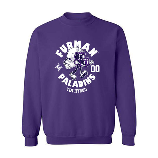 Furman - NCAA Football : Tim Hyrbu - Fashion Shersey Crewneck Sweatshirt-0