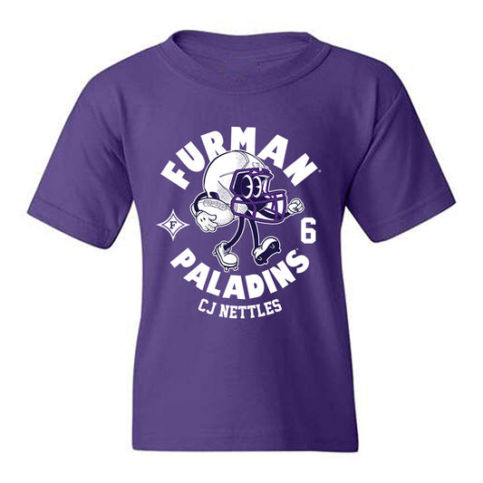 Furman - NCAA Football : CJ Nettles - Fashion Shersey Youth T-Shirt-0