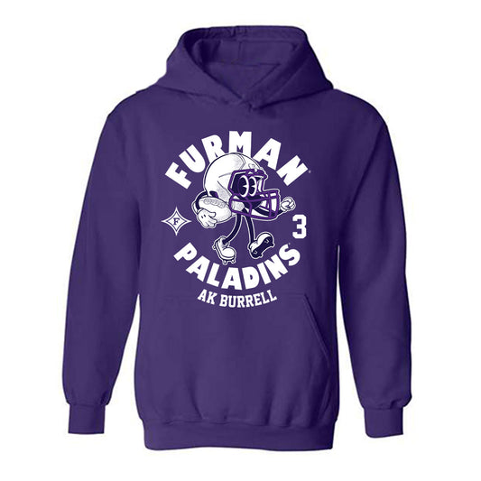 Furman - NCAA Football : AK Burrell - Hooded Sweatshirt