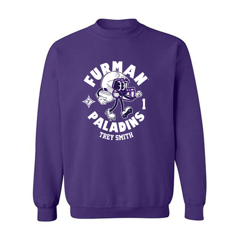 Furman - NCAA Football : Trey Smith - Fashion Shersey Crewneck Sweatshirt-0