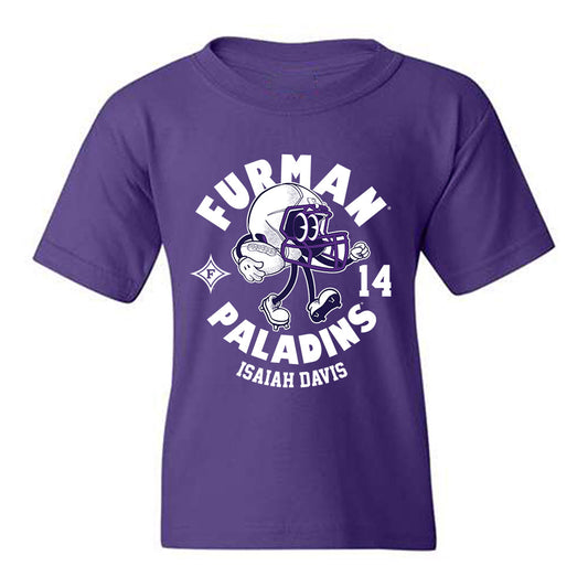 Furman - NCAA Football : Isaiah Davis - Fashion Shersey Youth T-Shirt-0