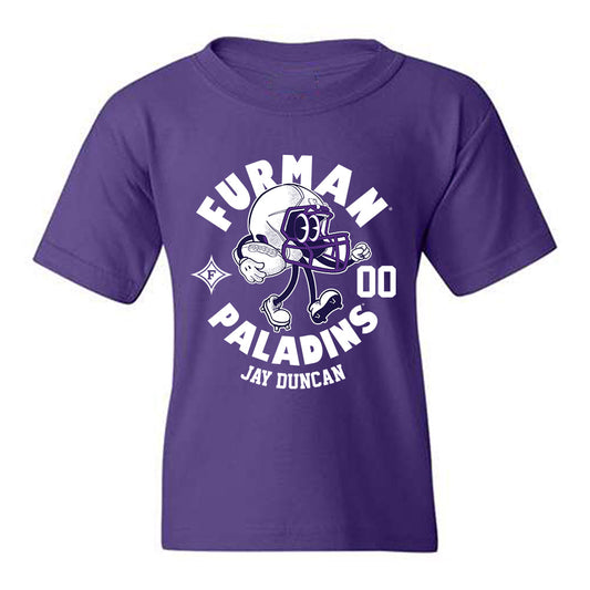 Furman - NCAA Football : Jay Duncan - Fashion Shersey Youth T-Shirt-0
