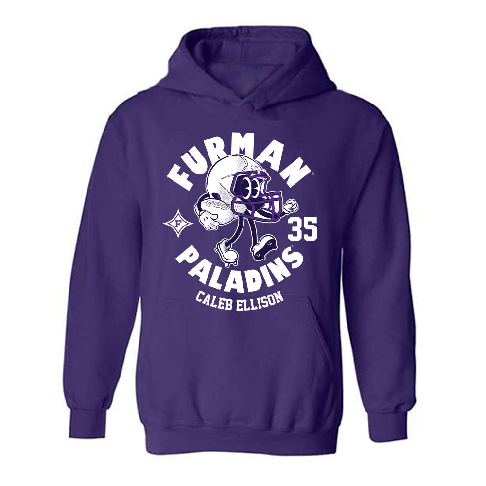 Furman - NCAA Football : Caleb Ellison - Fashion Shersey Hooded Sweatshirt-0