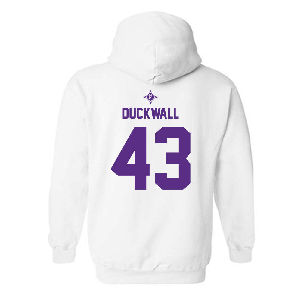 Furman - NCAA Football : Max Duckwall - Sports Shersey Hooded Sweatshirt-1