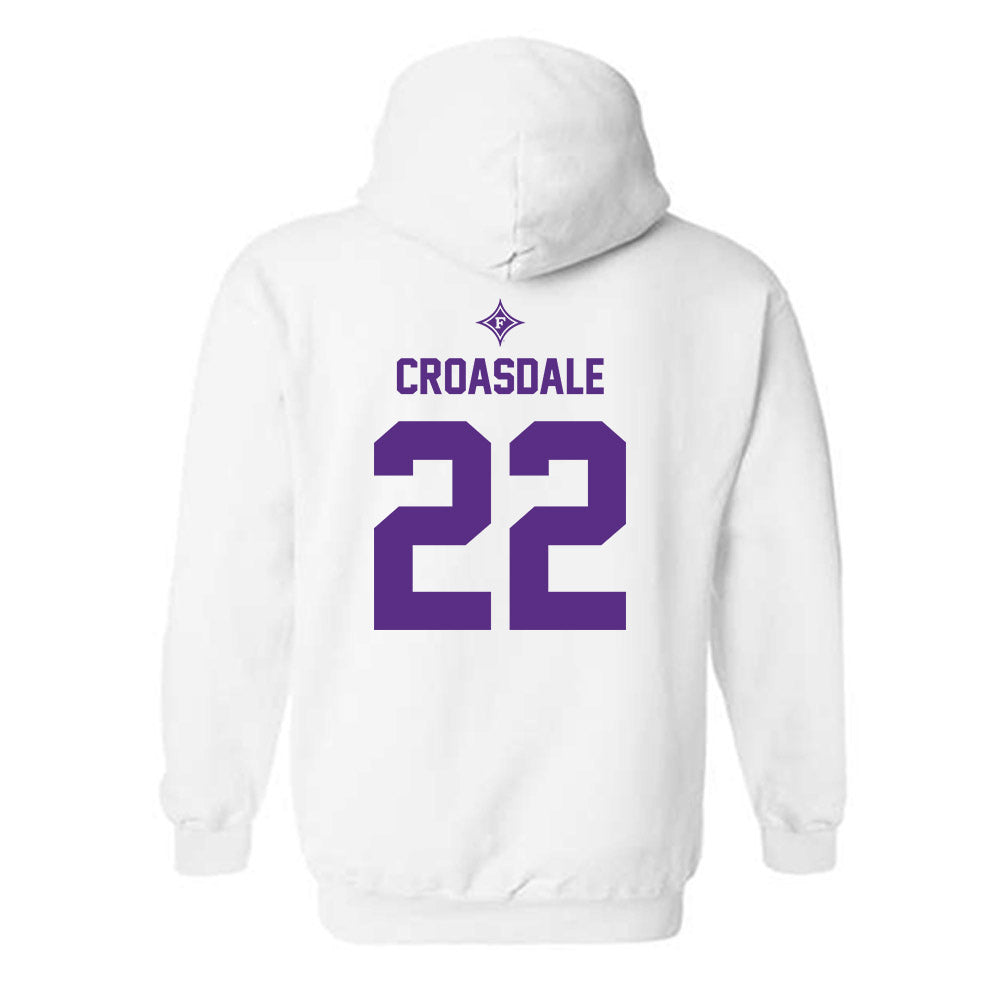 Furman - NCAA Football : Ben Croasdale - Sports Shersey Hooded Sweatshirt-1