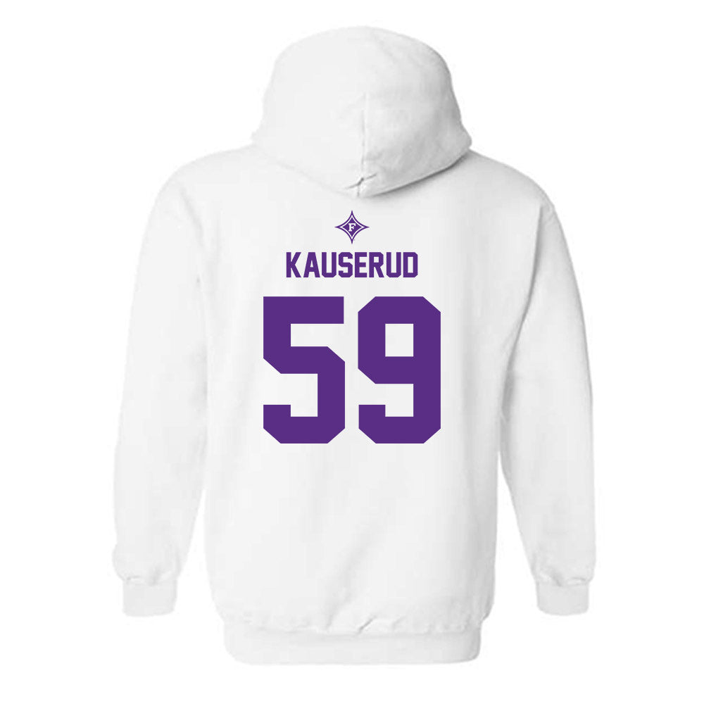 Furman - NCAA Football : Ty Kauserud - Sports Shersey Hooded Sweatshirt-1