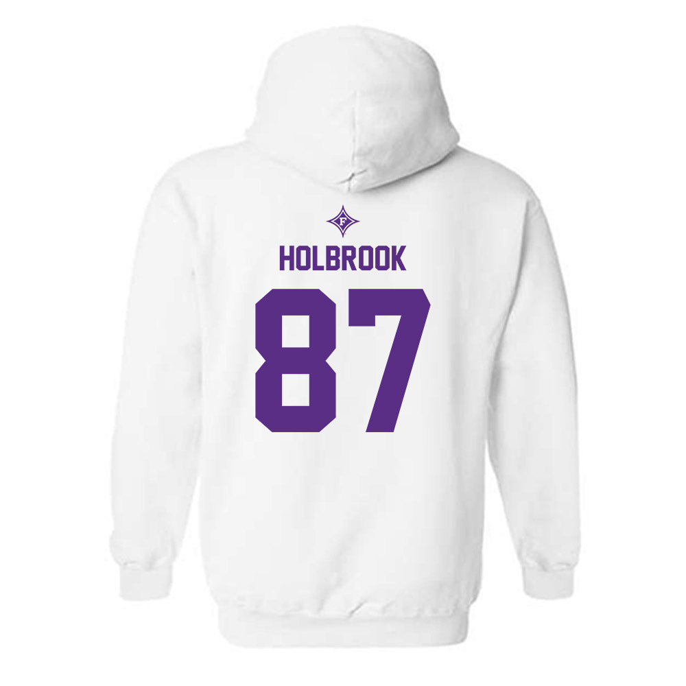 Furman - NCAA Football : John Holbrook - Sports Shersey Hooded Sweatshirt-1