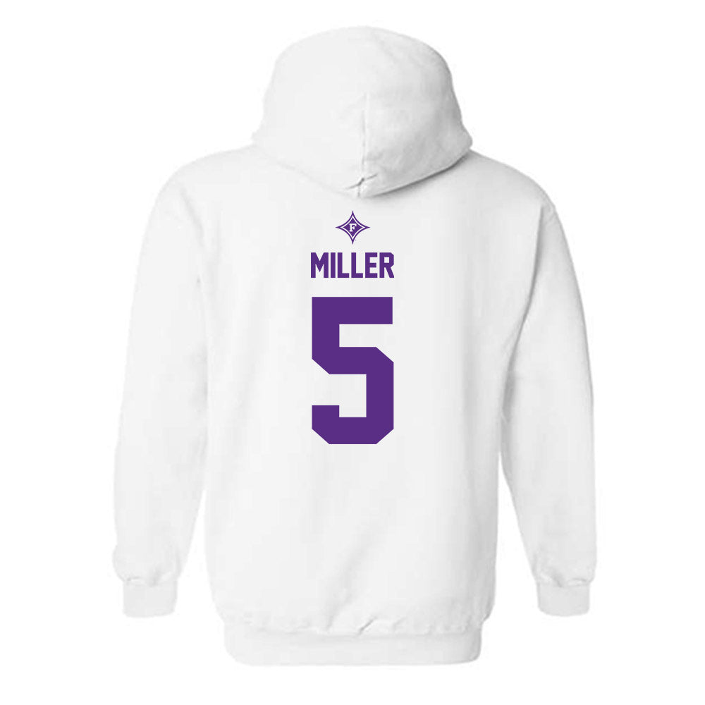 Furman - NCAA Football : Jordan Miller - Sports Shersey Hooded Sweatshirt-1