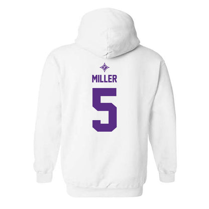 Furman - NCAA Football : Jordan Miller - Sports Shersey Hooded Sweatshirt-1